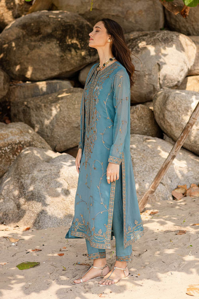 3 Piece Embroirdered Chiffon