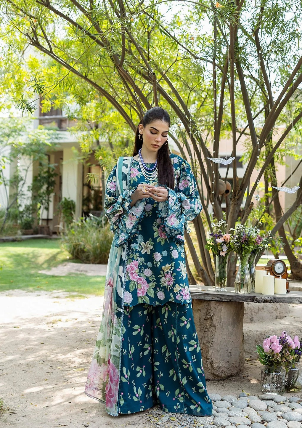 Elaf Prints with Chiffon Dupatta