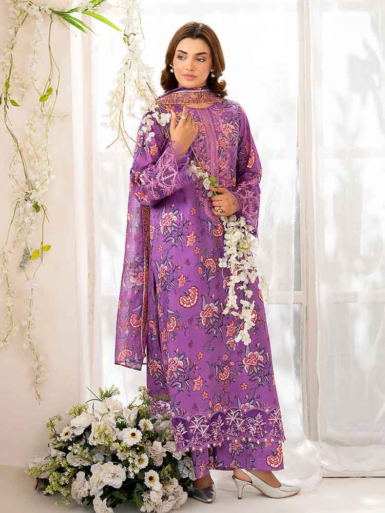 NOVA 3-Piece Unstitched Digital Printed Lawn Embroidered Suit