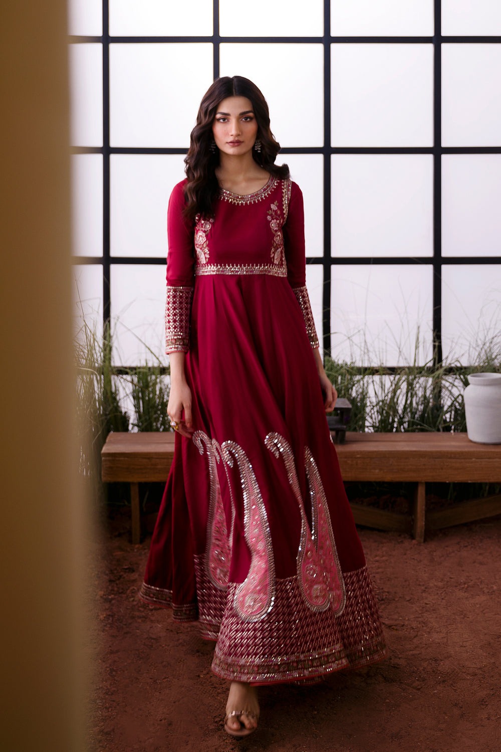 EMBROIDERED PISHWAS