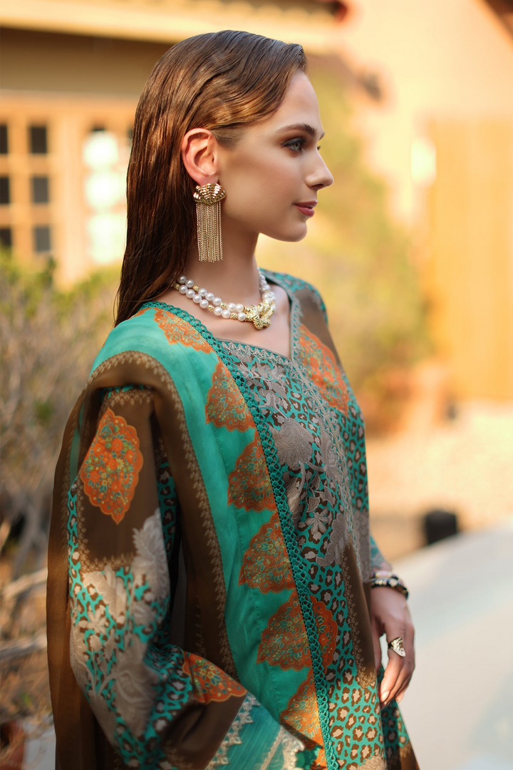 3-PC Unstitched Embroidered Lawn Collection
