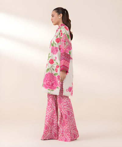 2 PIECE-EMBROIDERED SILK SUIT