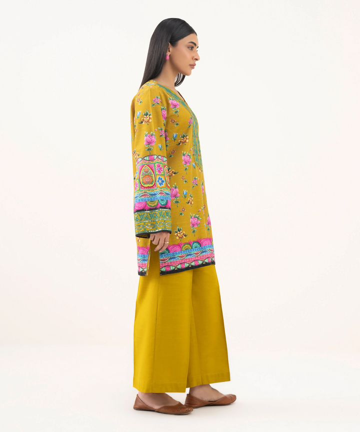 Embroidered Light Khaddar Shirt