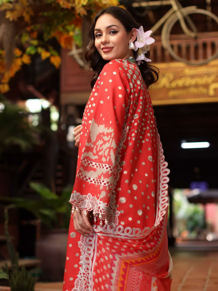 Embroidered Lawn Unstitched 3Pc Suit