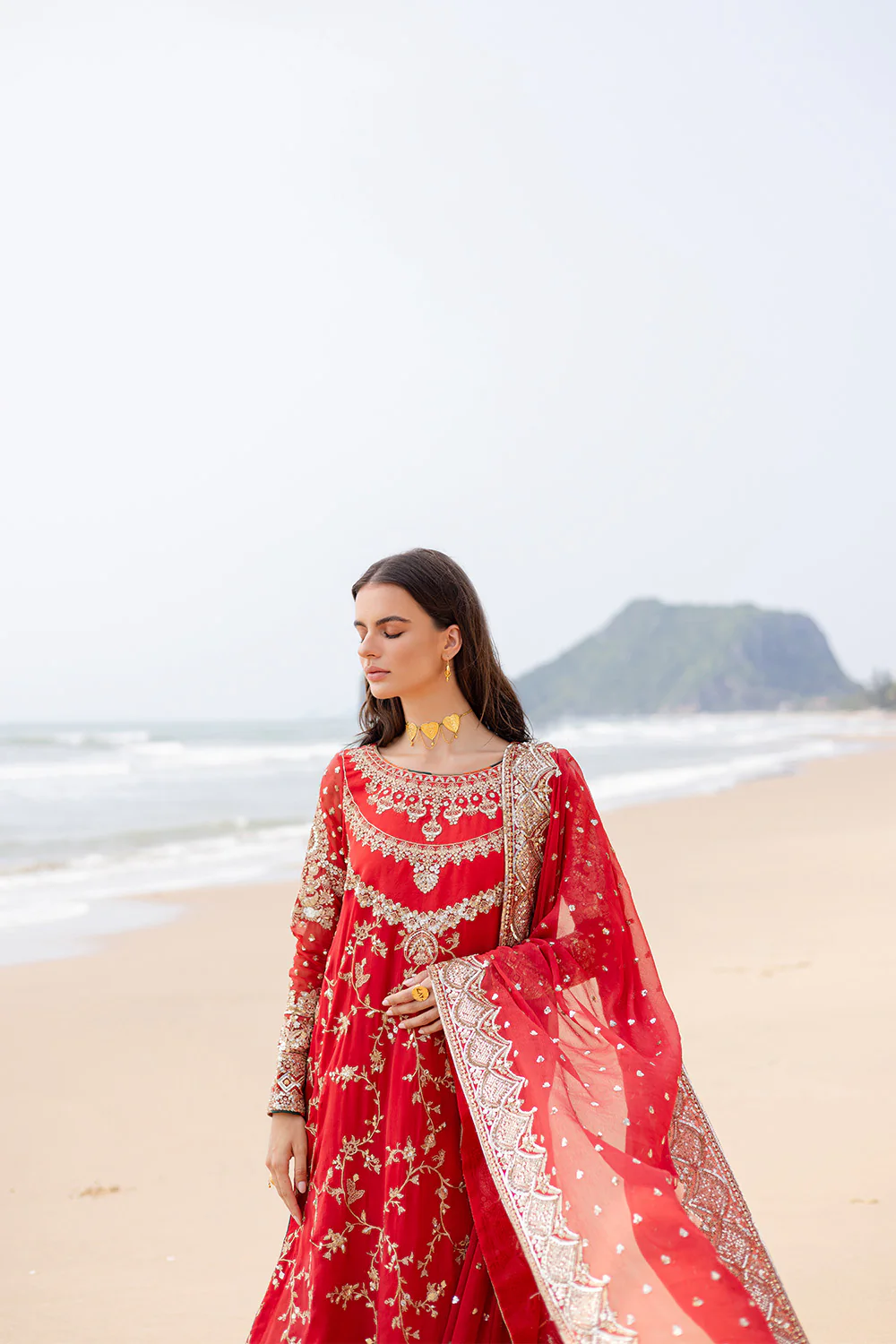 3 Piece Embroirdered Chiffon