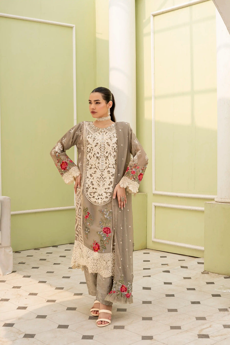 Uffaq EMBROIDRED CHIFFON