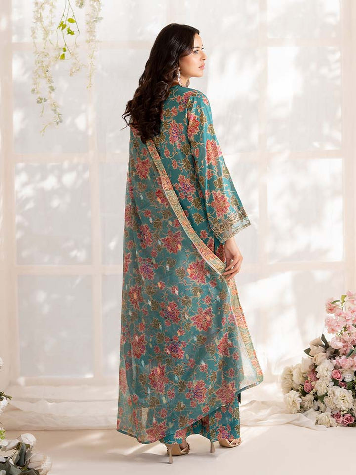 NOVA 3-Piece Unstitched Digital Printed Lawn Embroidered Suit