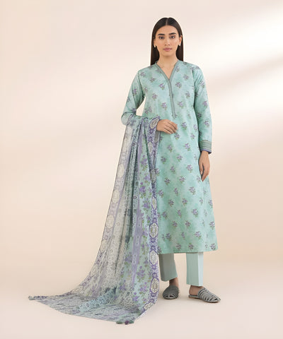 3 PIECE-PRINTED LAWN SUIT