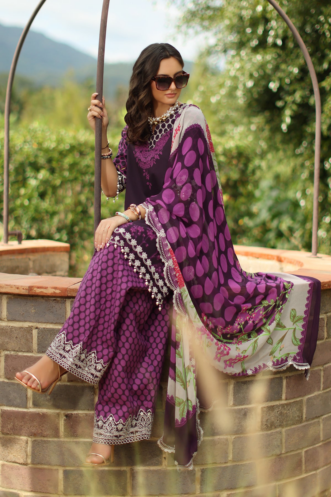 3-PC Unstitched Embroidered Lawn Collection