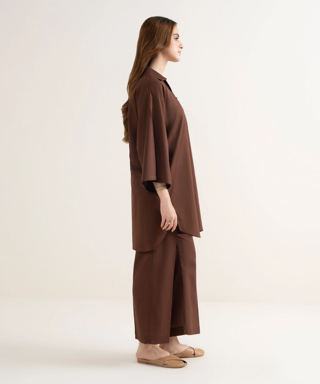 Solid Cotton Shirt WITH PANT