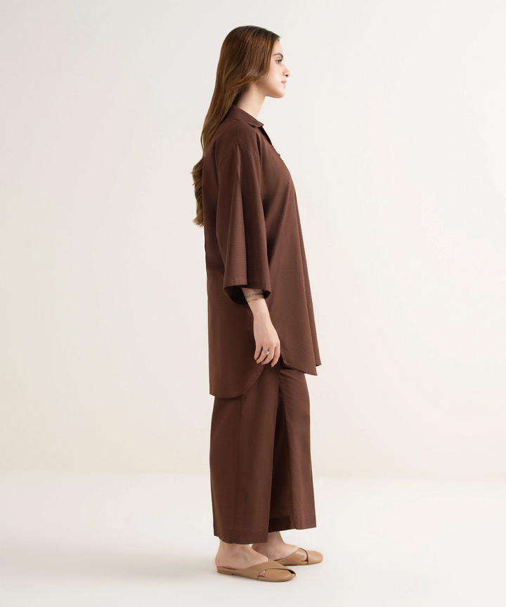 Solid Cotton Shirt WITH PANT