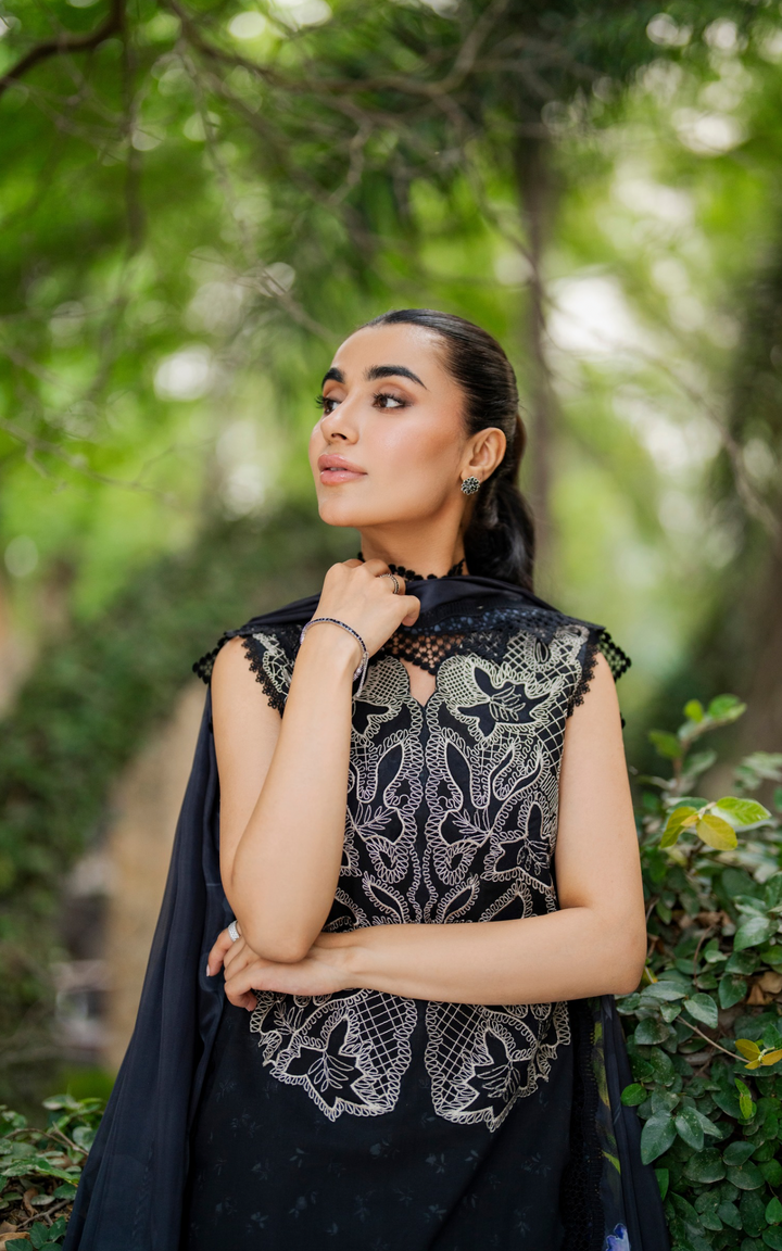 Meraki 3pcs Embroidered Unstitched Summer