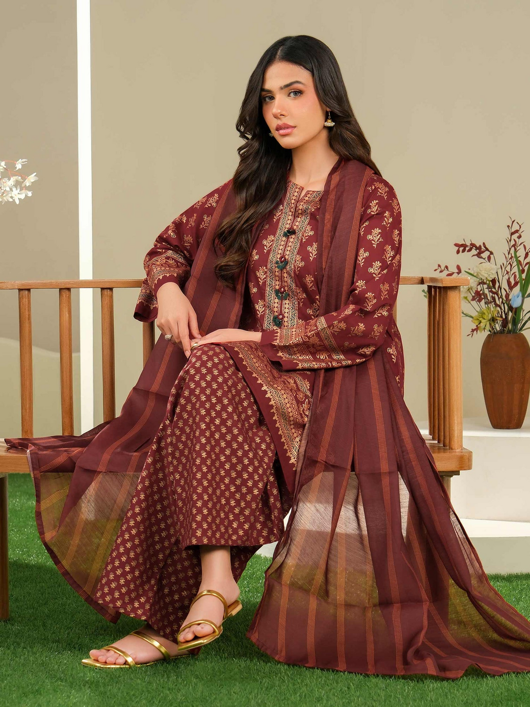 3 Piece Lawn Suit-Paste Print (Unstitched)