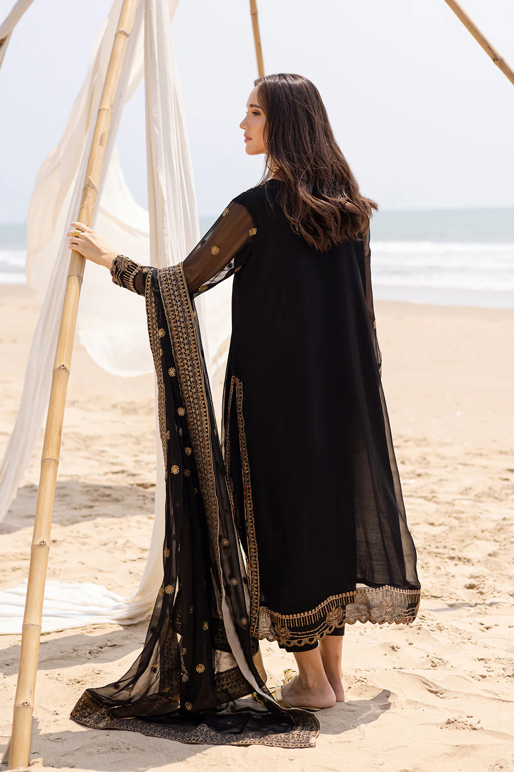 3 Piece Embroirdered Chiffon