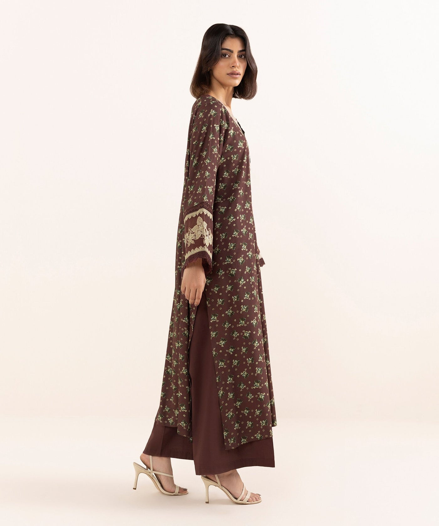 Embroidered Arabic Lawn Shirt
