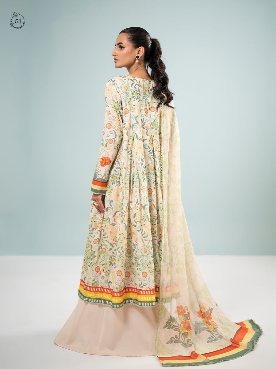 Orchid Chikankari Lawn By Gulljee || GORC2401A5