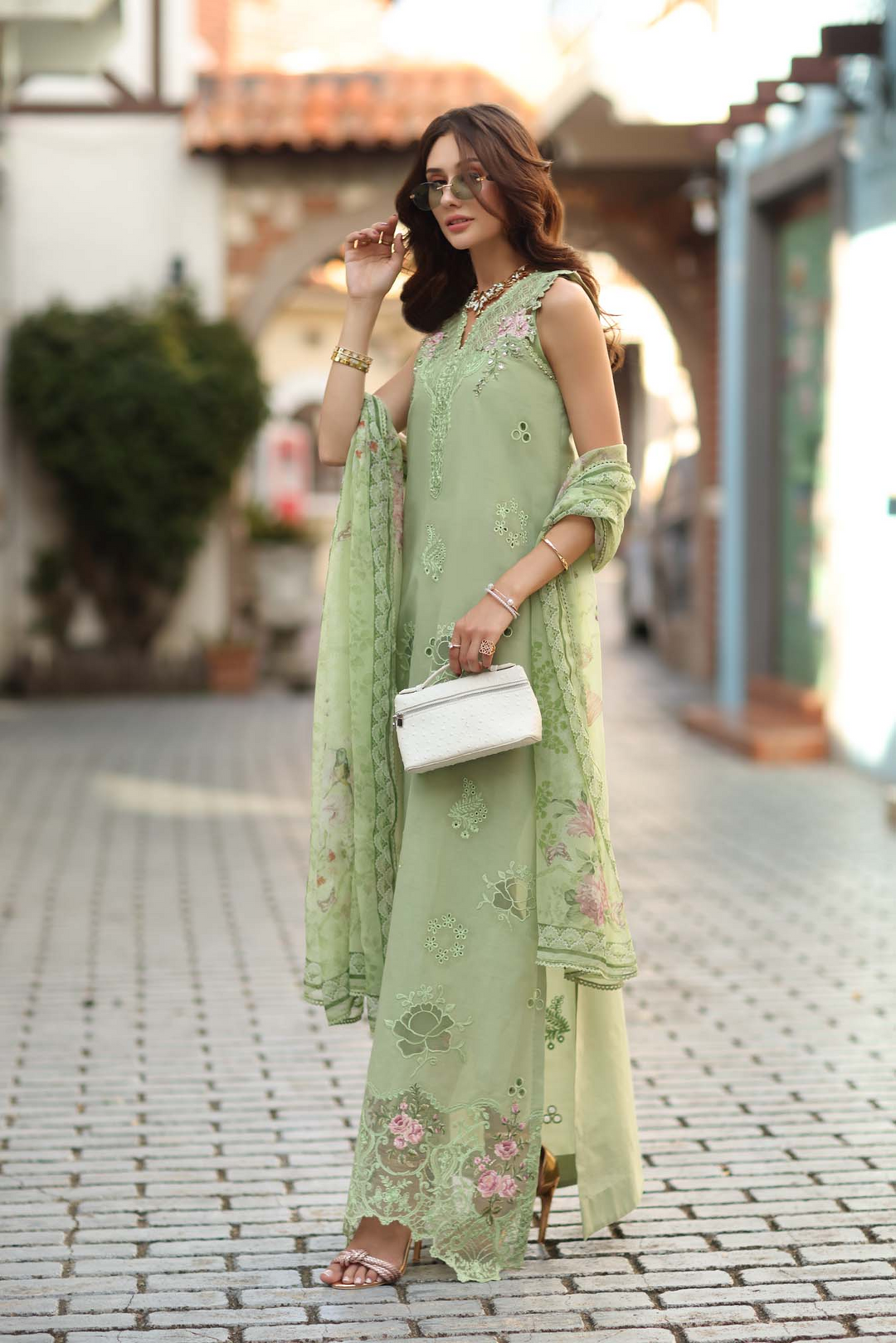 Luxe Chikankaari Lawn Suit