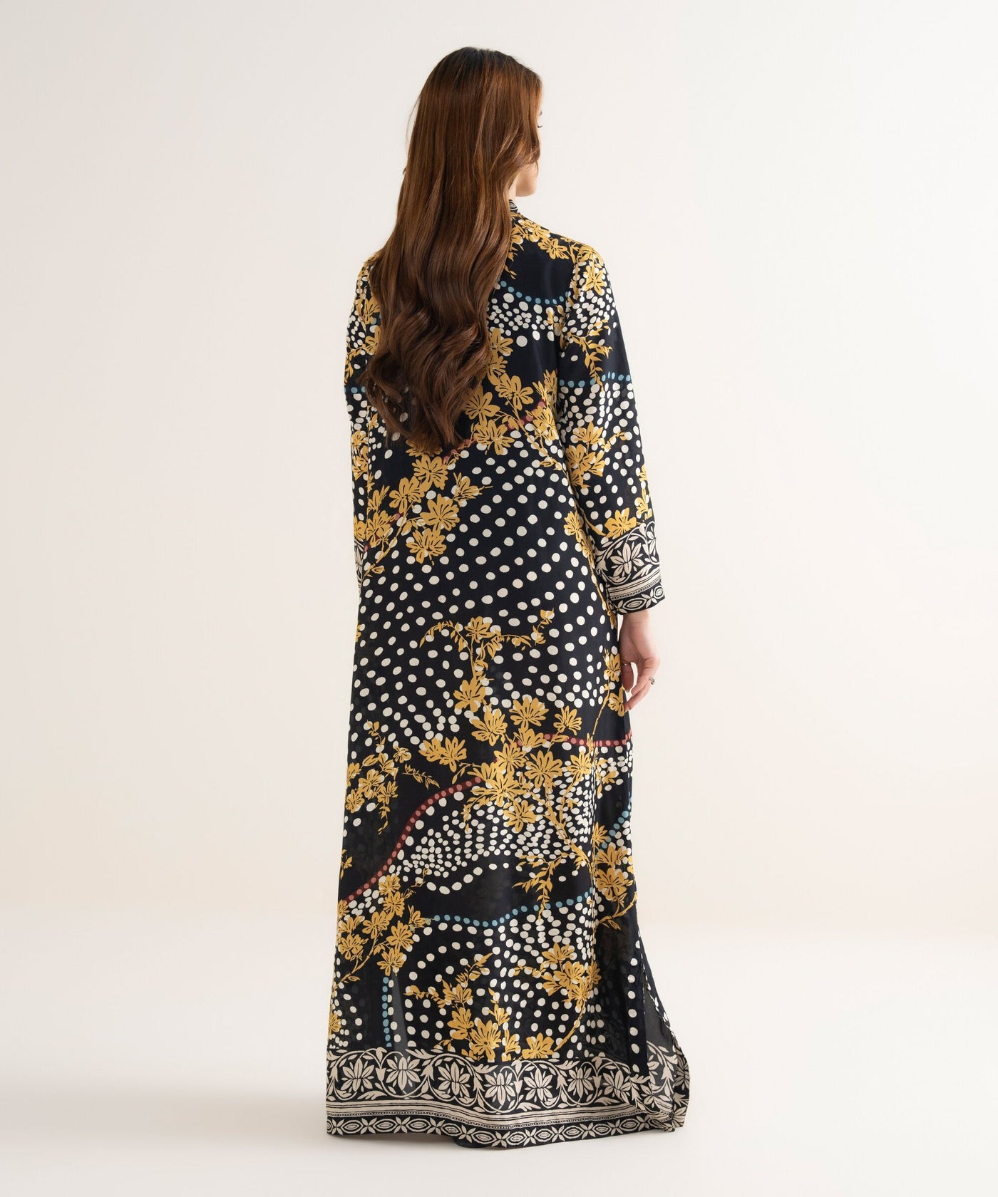 Printed Silk Kaftan