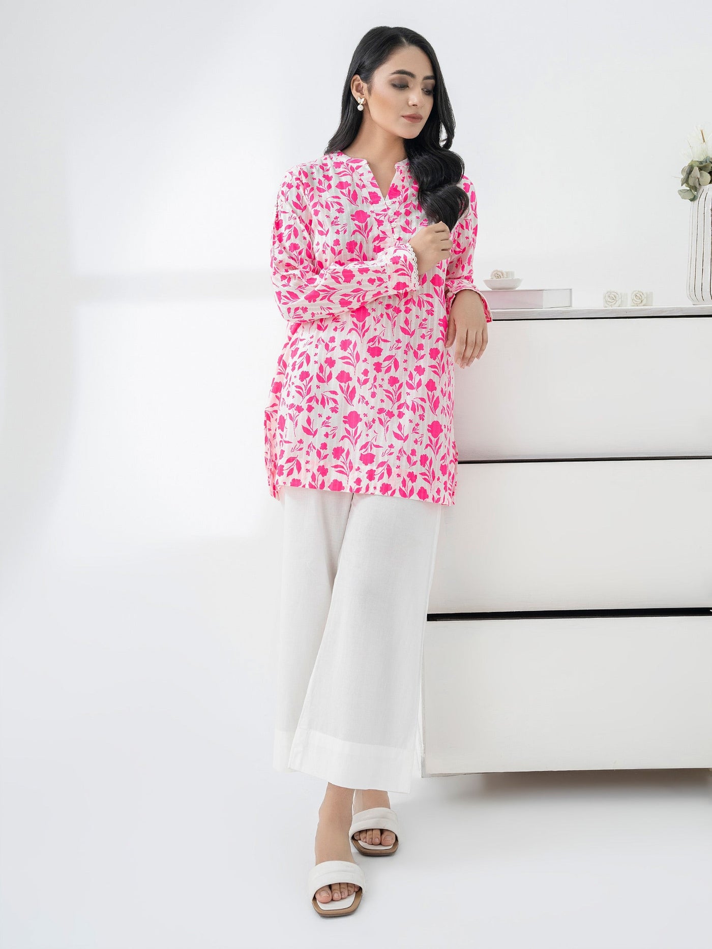 LIMELIGHT Lawn Kurti-Paste Print (Pret)