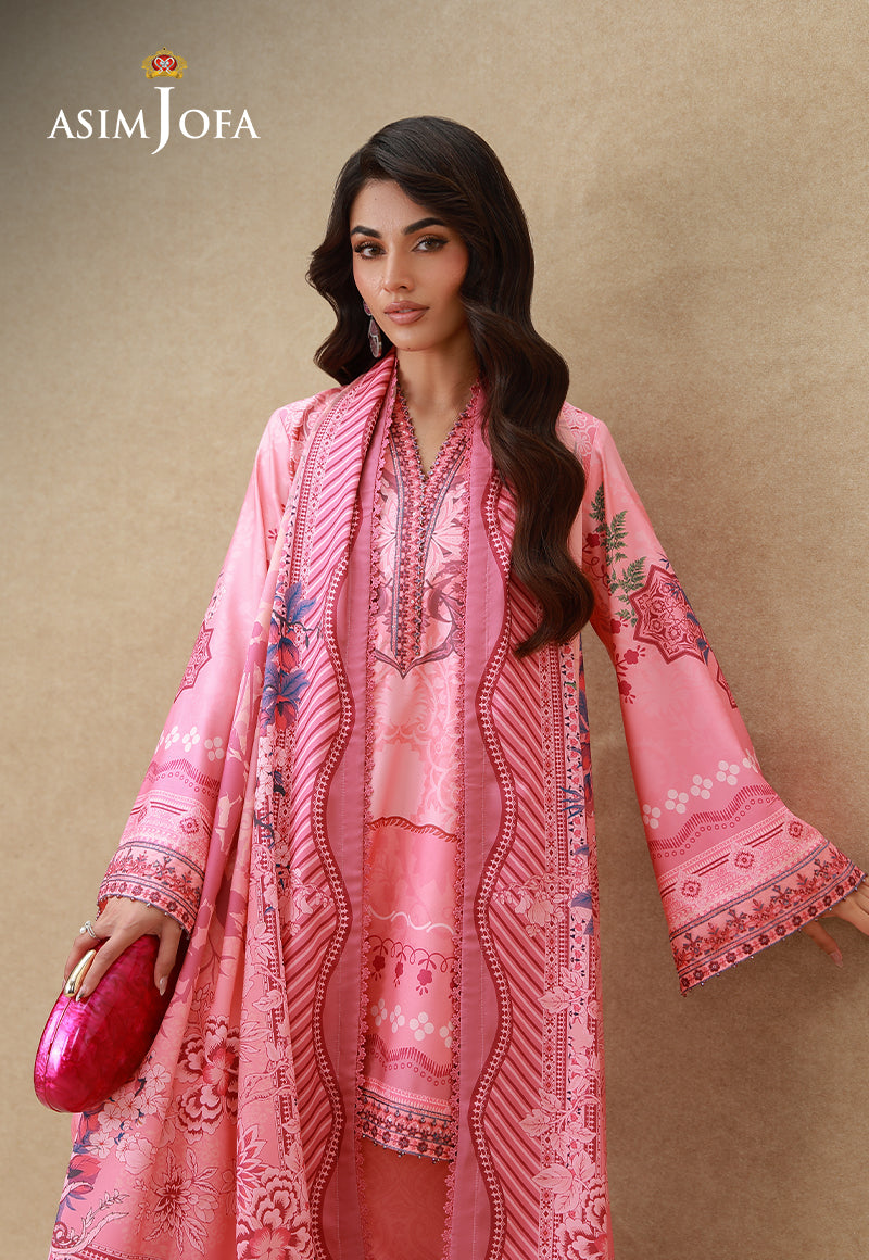 Embroidered Crepe Silk Unstitched 3 Pcs