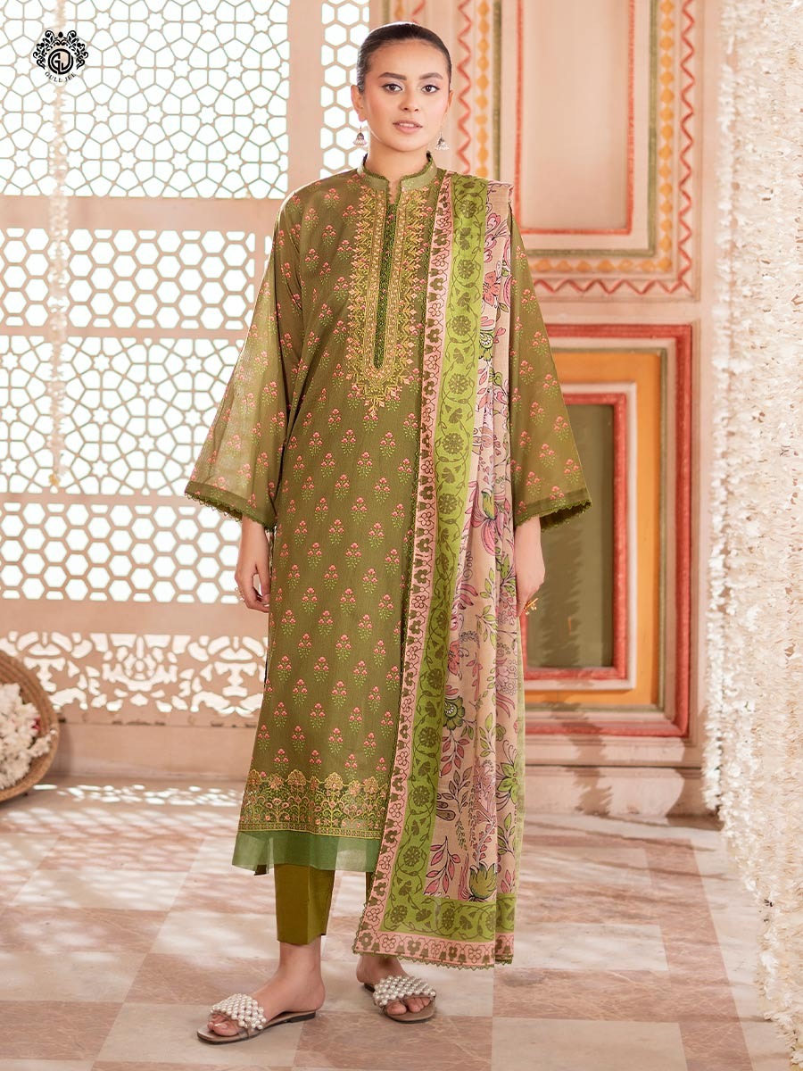 Tabeer Unstitched Lawn 3 PC