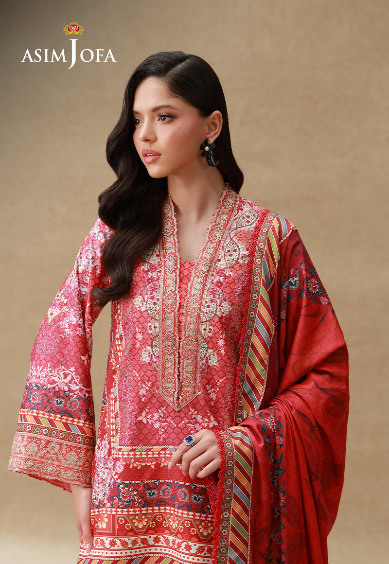 Embroidered Crepe Silk Unstitched 3 Pcs