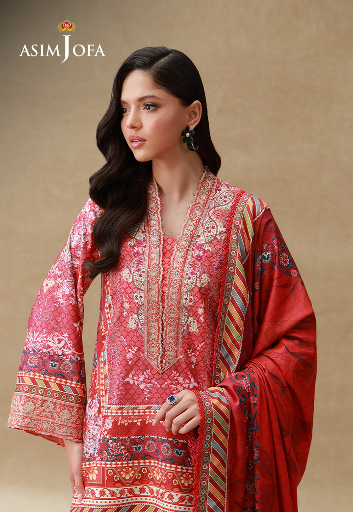 Embroidered Crepe Silk Unstitched 3 Pcs