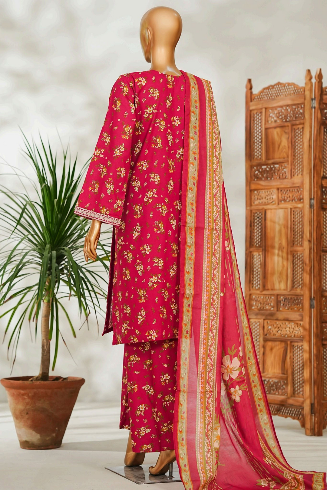 Stitched 3 Piece Exclusive Emb Lawn
