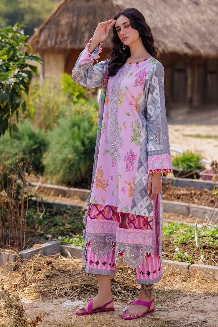 3-PC Unstitched Embroidered Lawn Collection