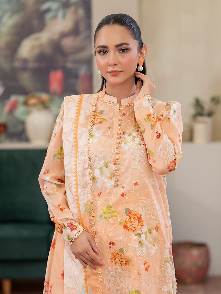 CHIKANKARI Digital Printed Lawn Suit