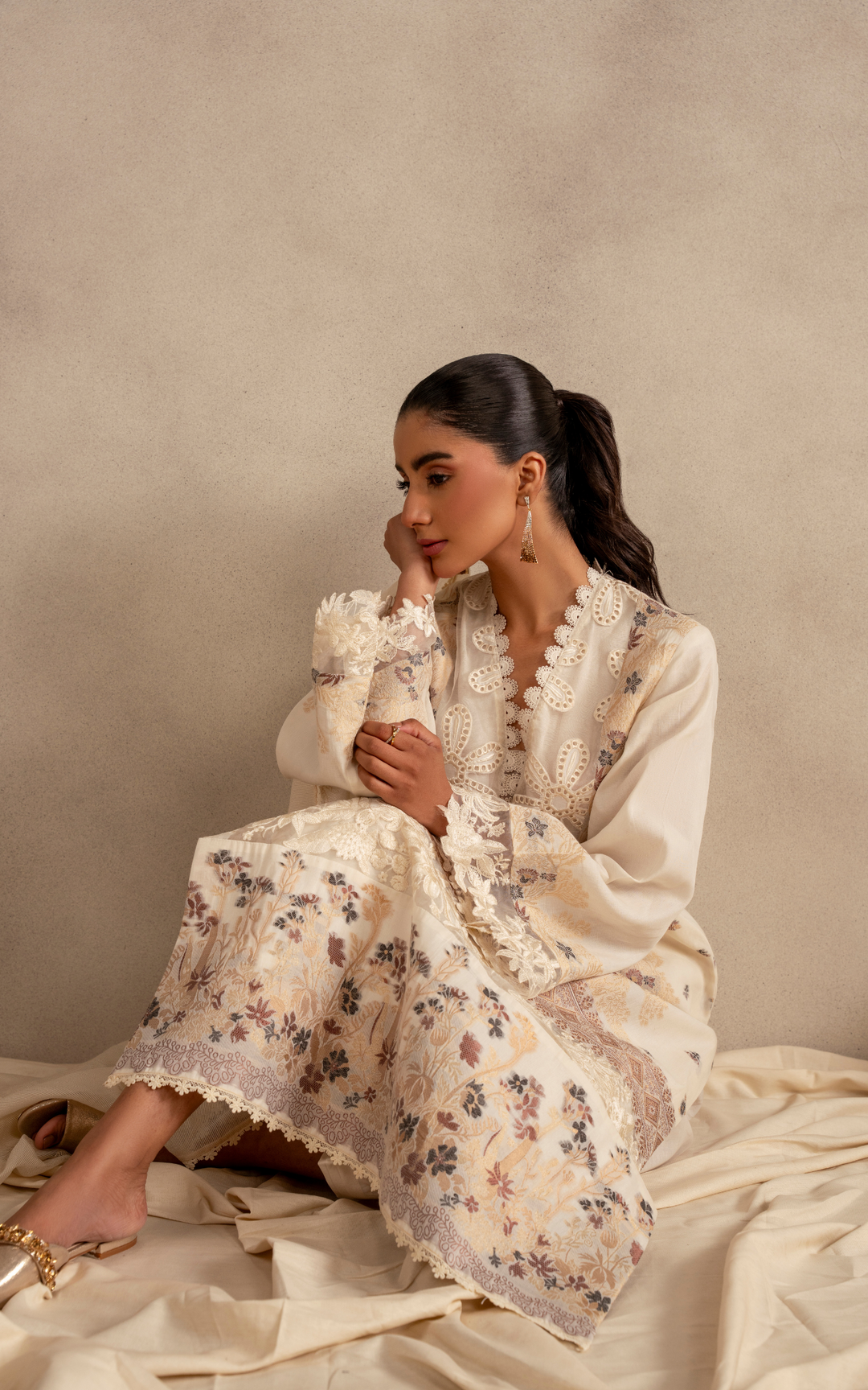 Meraki 3pcs Embroidered Unstitched Summer