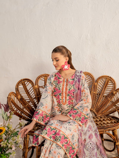 Husn-E-Arah Unstitched Lawn