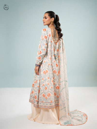 Orchid Chikankari Lawn By Gulljee || GORC2401A2