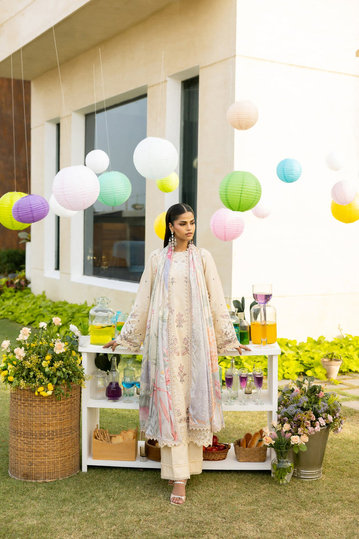 Embroidered 3-Piece Lawn Suit