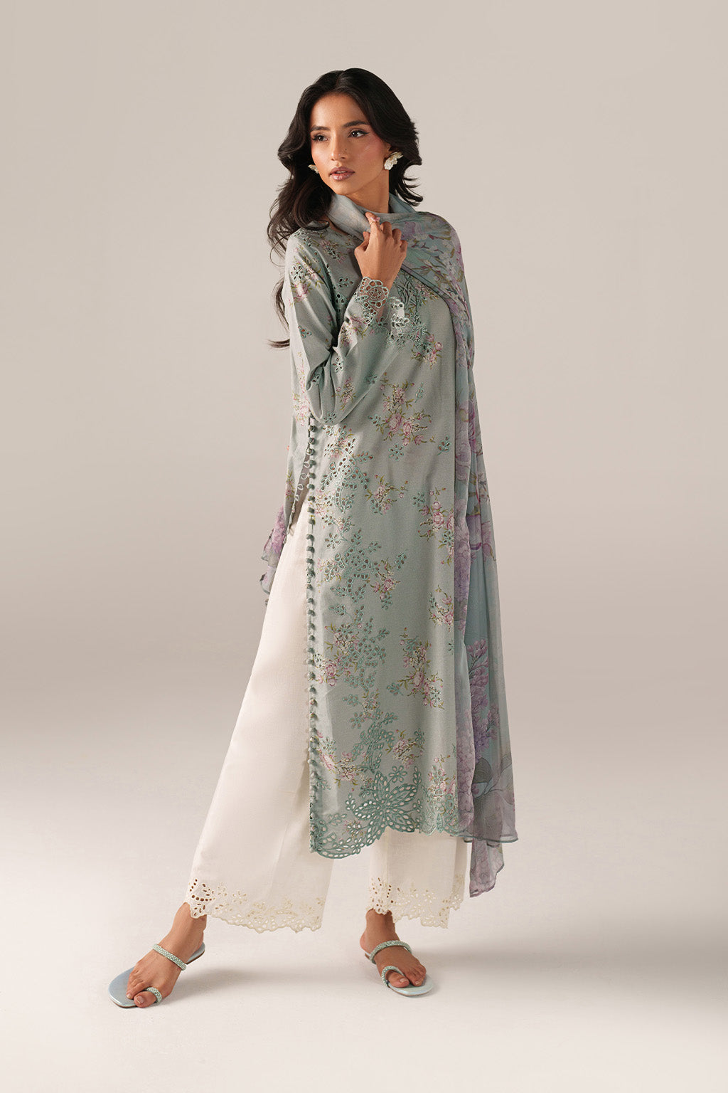Spring Summer  Embroidered  Lawn
