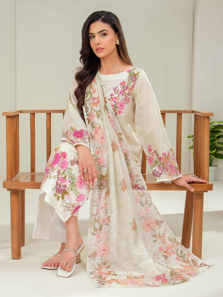 2 Piece Lawn Suit-Printed