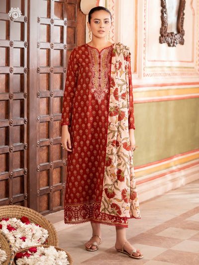 Tabeer Unstitched Lawn 3 PC