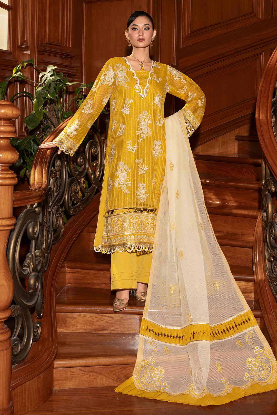 Embroidered Shirt Shalwar Dupatta