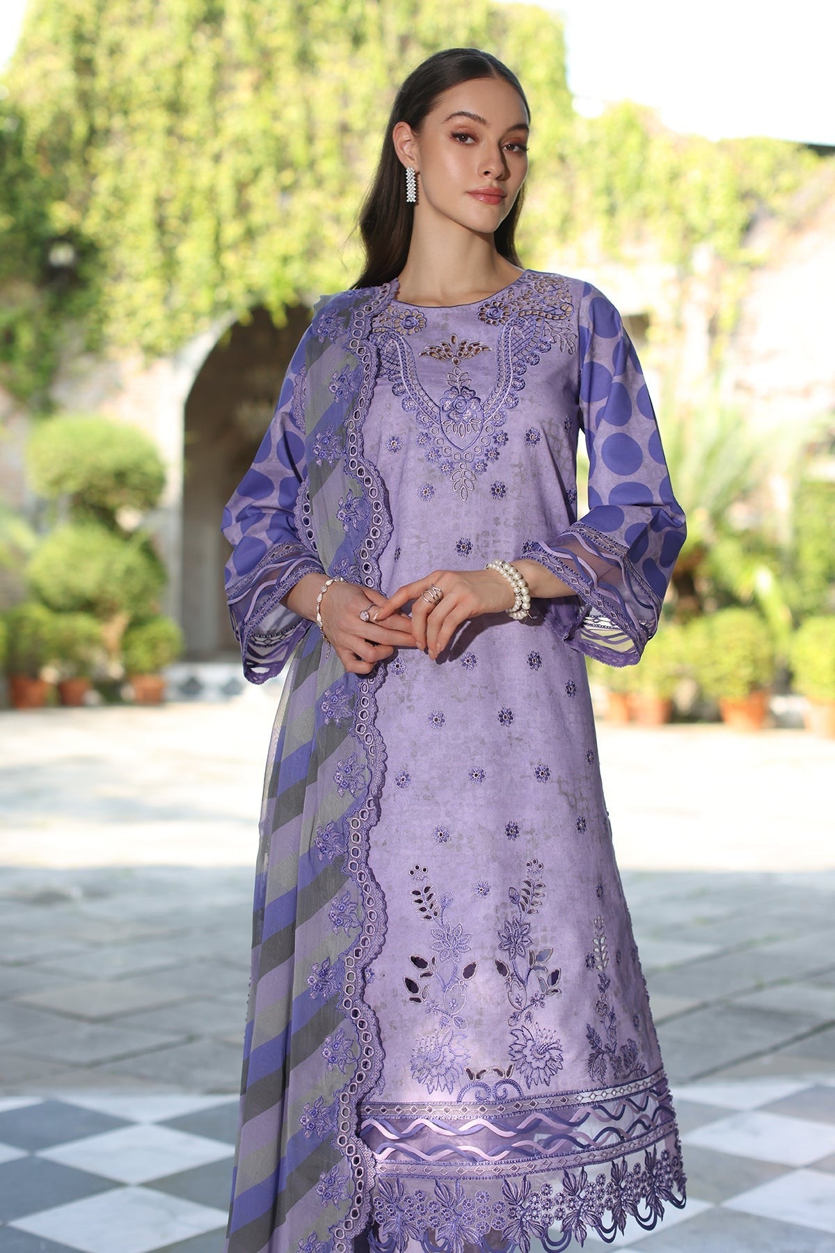 3-PC Unstitched Embroidered Printed Lawn Collection