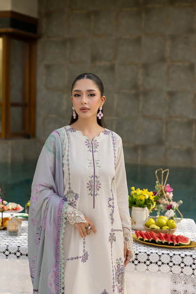 Embroidered 3-Piece Lawn Suit