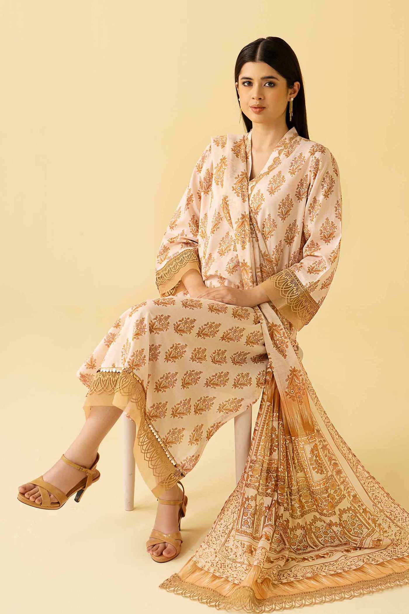 NISHAT LINEN 2 Piece  Printed Lawn