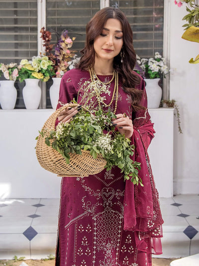 Afsoon by Humdum Embroidered Swiss Lawn