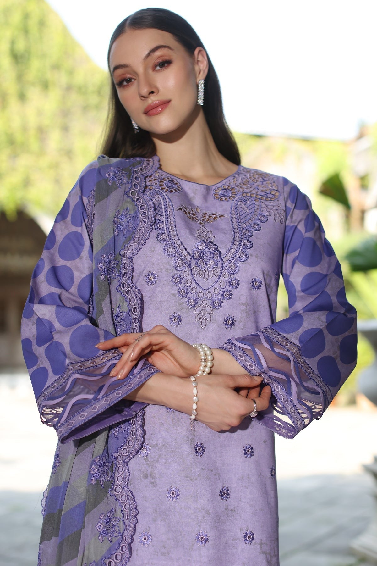 3-PC Unstitched Embroidered Printed Lawn Collection