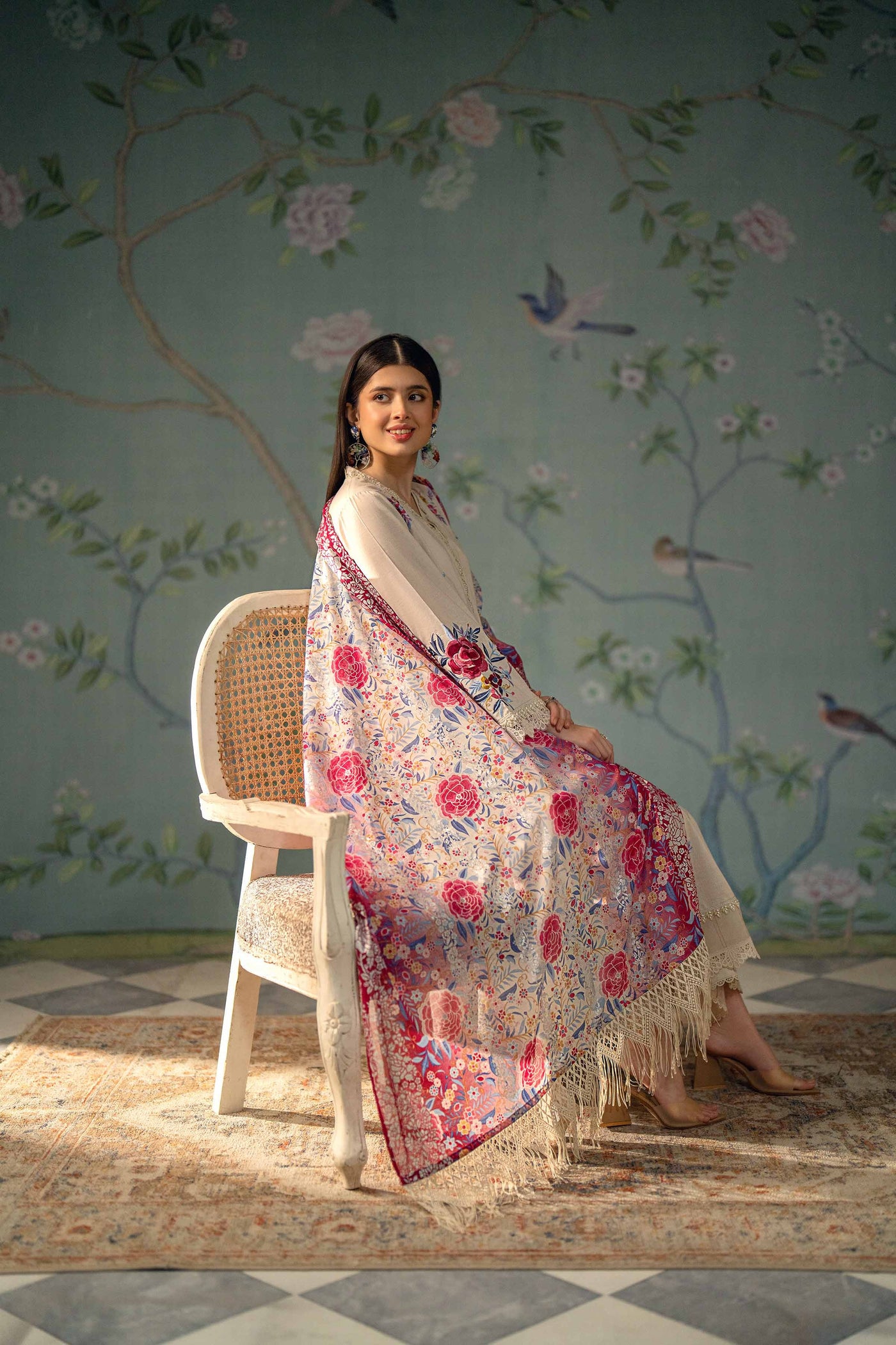 NISHAT LINEN Printed Embroidered Suit 3 piece