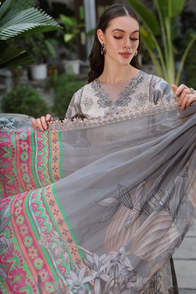 3-PC Unstitched Embroidered Printed Lawn Collection