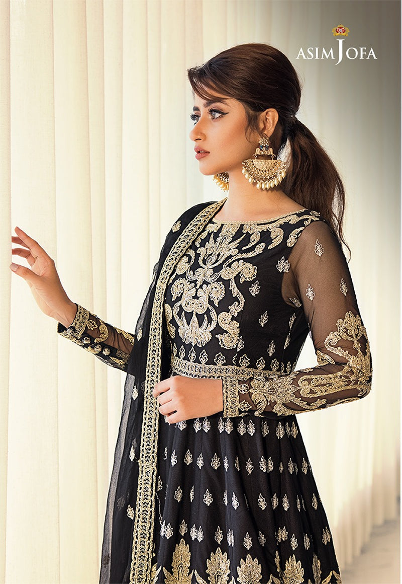 ASIM JOFA EMBROIDERED NET-AJSE-03