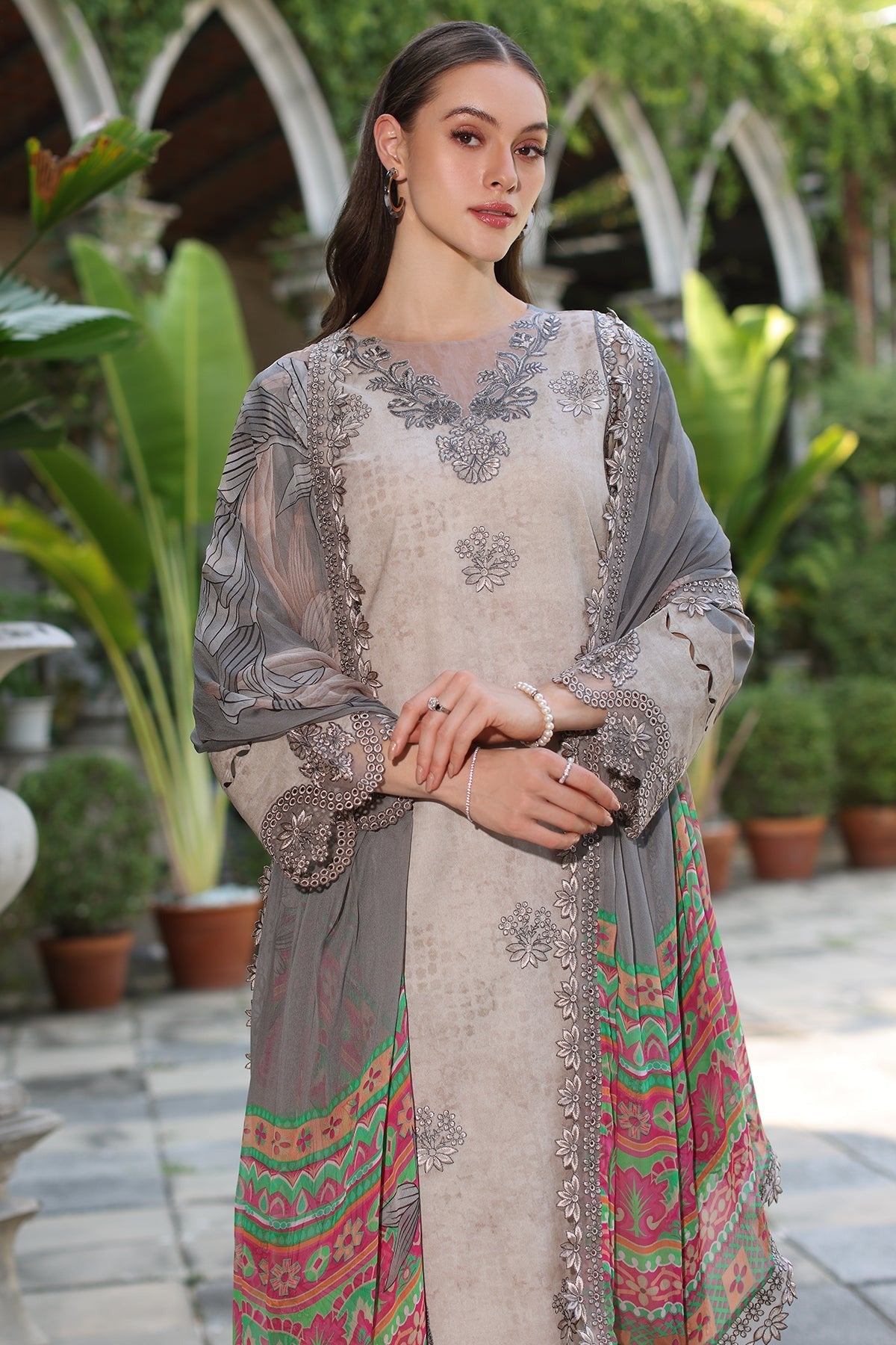 3-PC Unstitched Embroidered Printed Lawn Collection