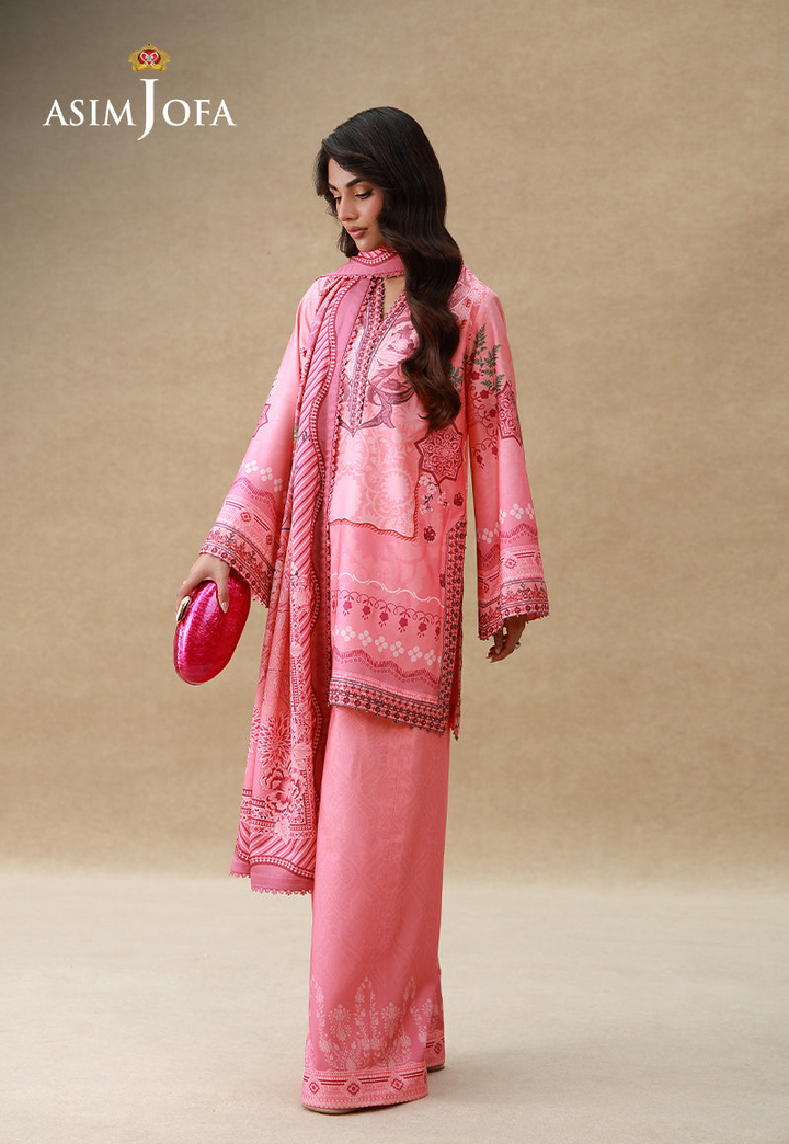 Embroidered Crepe Silk Unstitched 3 Pcs