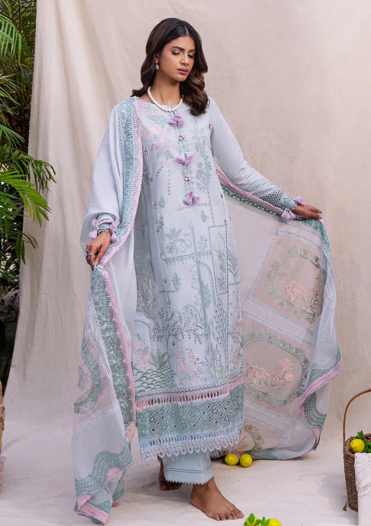 3 PIECE EMBROIDERED LAWN