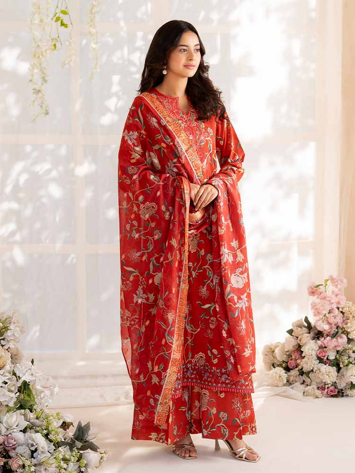 NOVA 3-Piece Unstitched Digital Printed Lawn Embroidered Suit